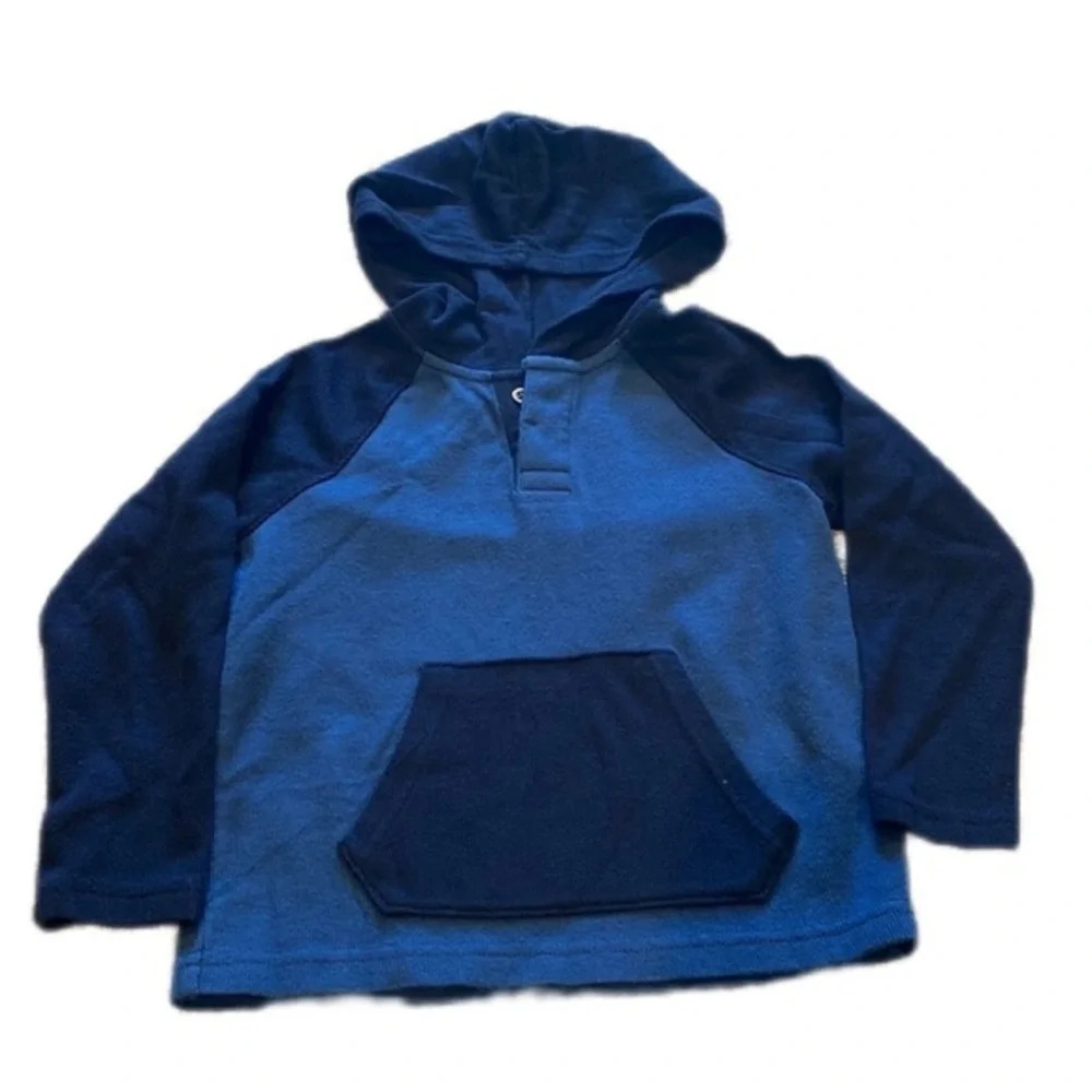 Boys XS Navy Henley Two Toned hoodie sweater - Picture 1 of 4